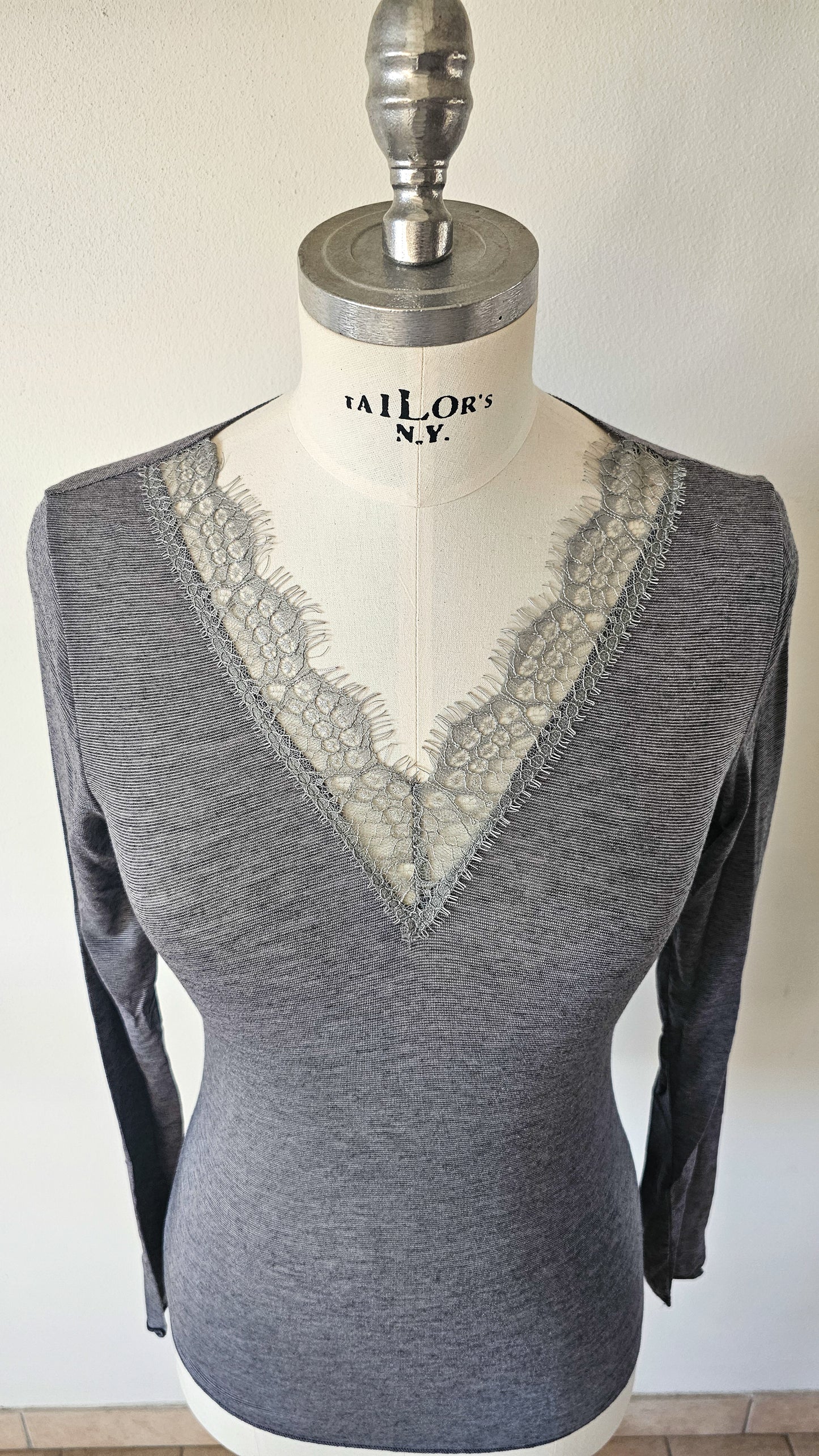 Maglia in misto cachemire con pizzo ÉTOILE