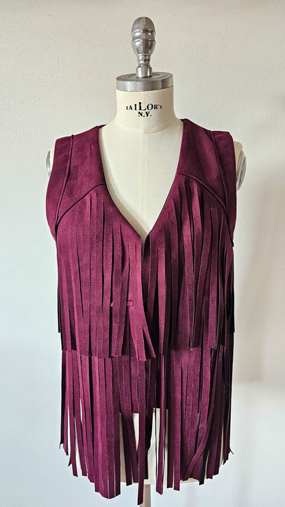 Gilet con frange BASQUIAT
