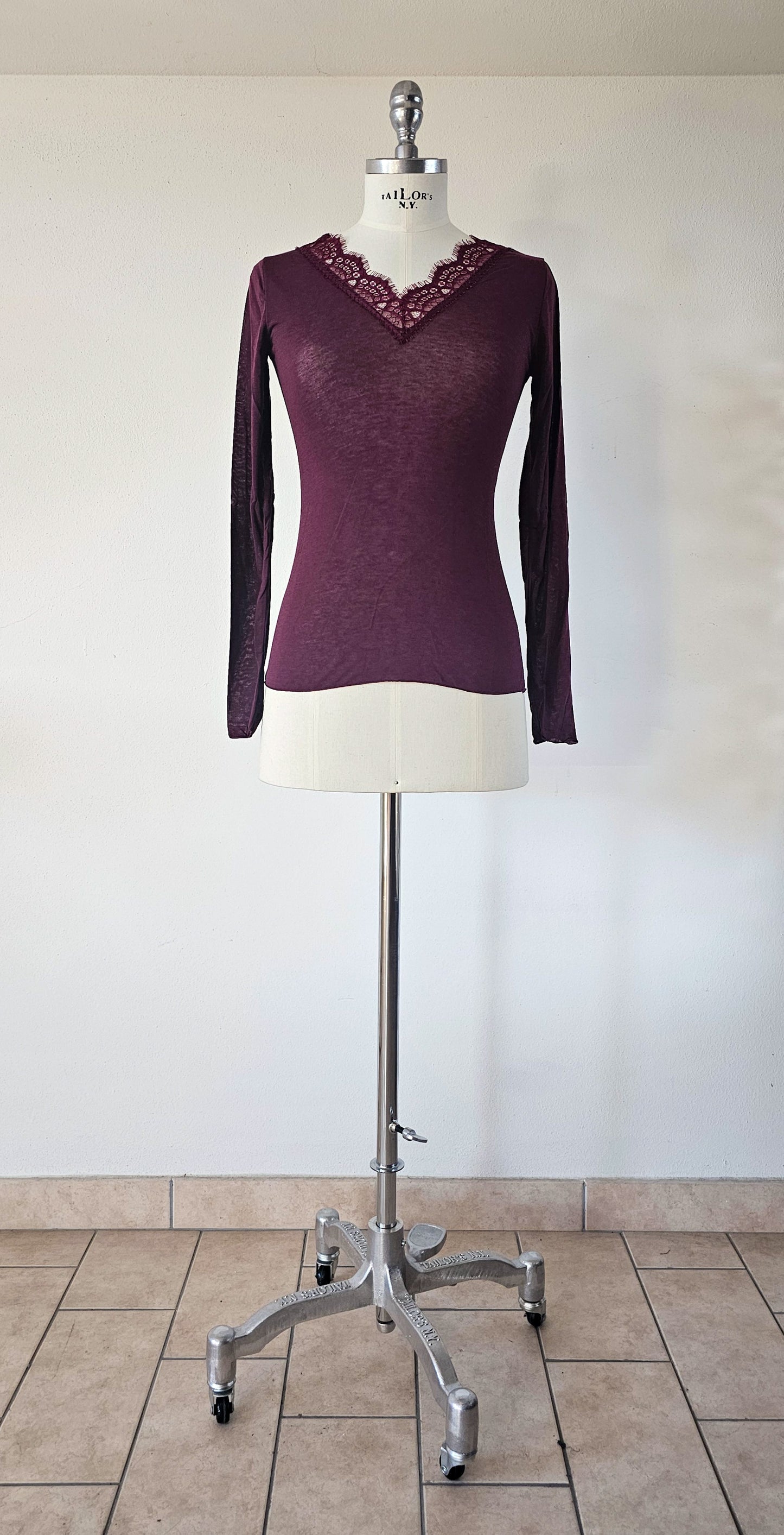 Maglia in misto cachemire con pizzo ÉTOILE