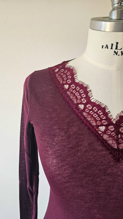 Maglia in misto cachemire con pizzo ÉTOILE