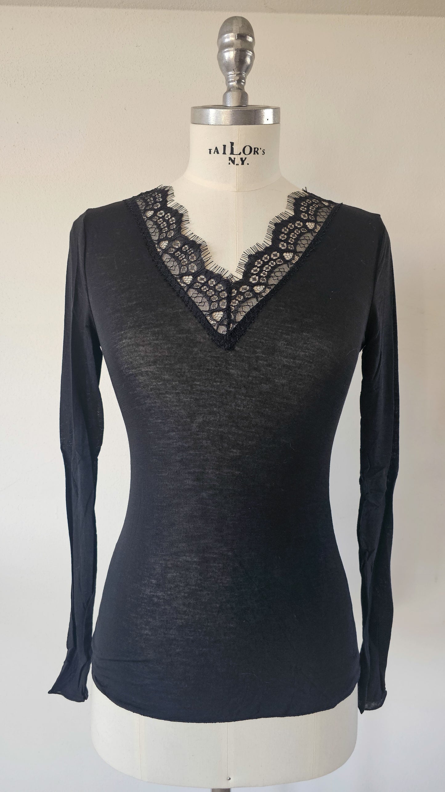 Maglia in misto cachemire con pizzo ÉTOILE