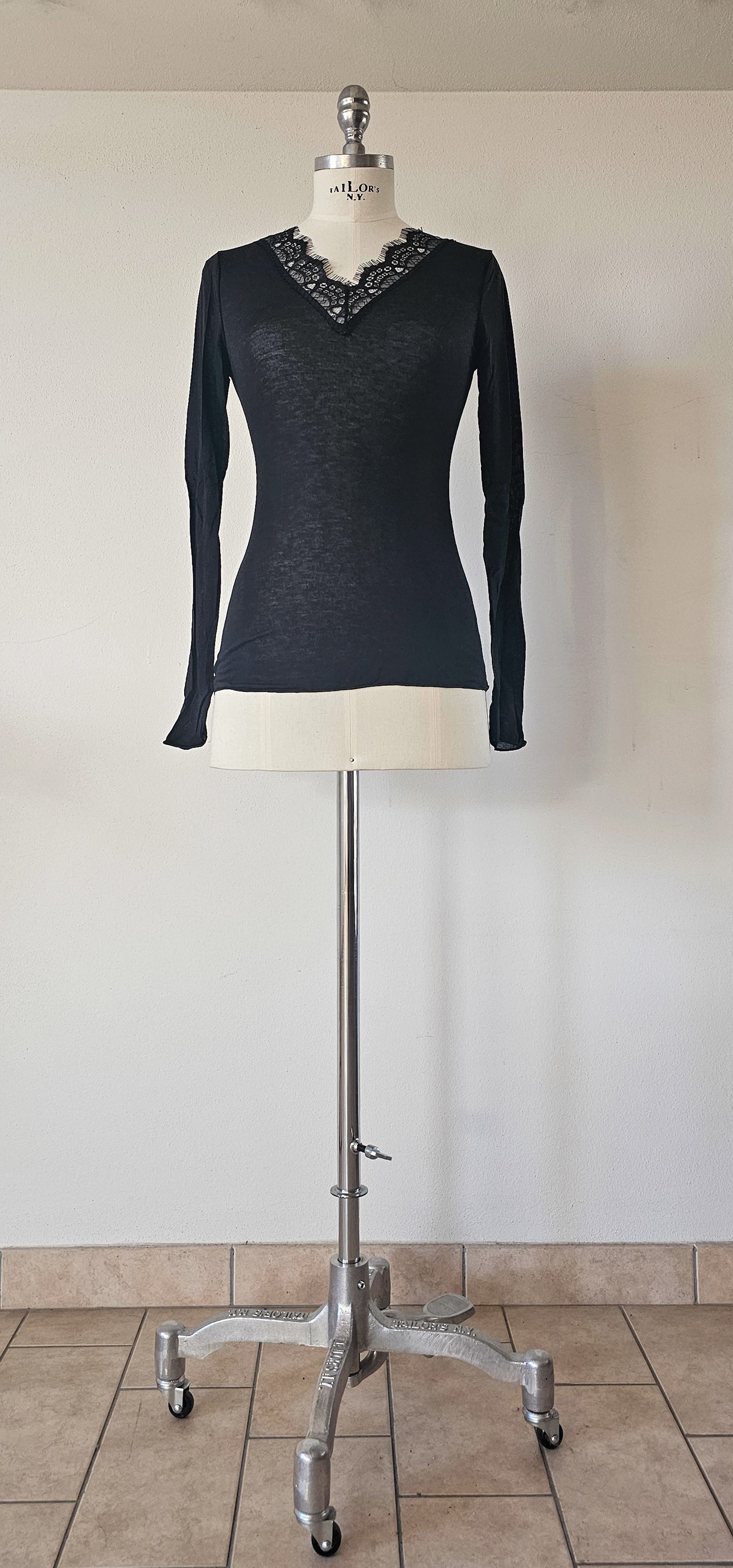 Maglia in misto cachemire con pizzo ÉTOILE