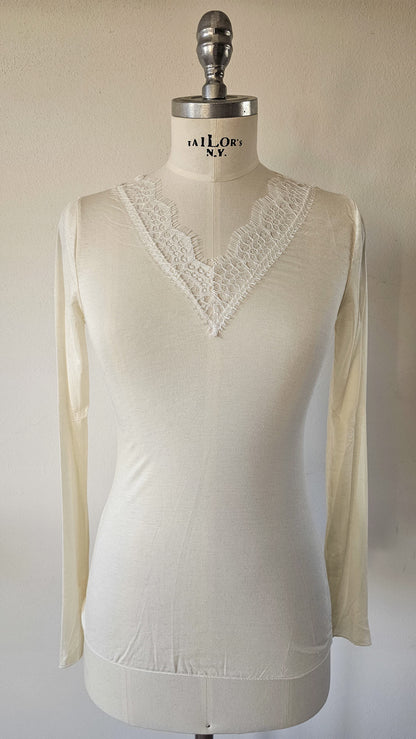 Maglia in misto cachemire con pizzo ÉTOILE