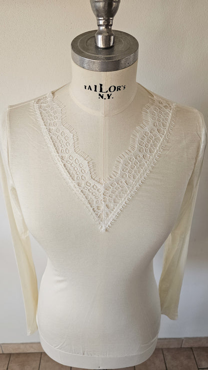 Maglia in misto cachemire con pizzo ÉTOILE