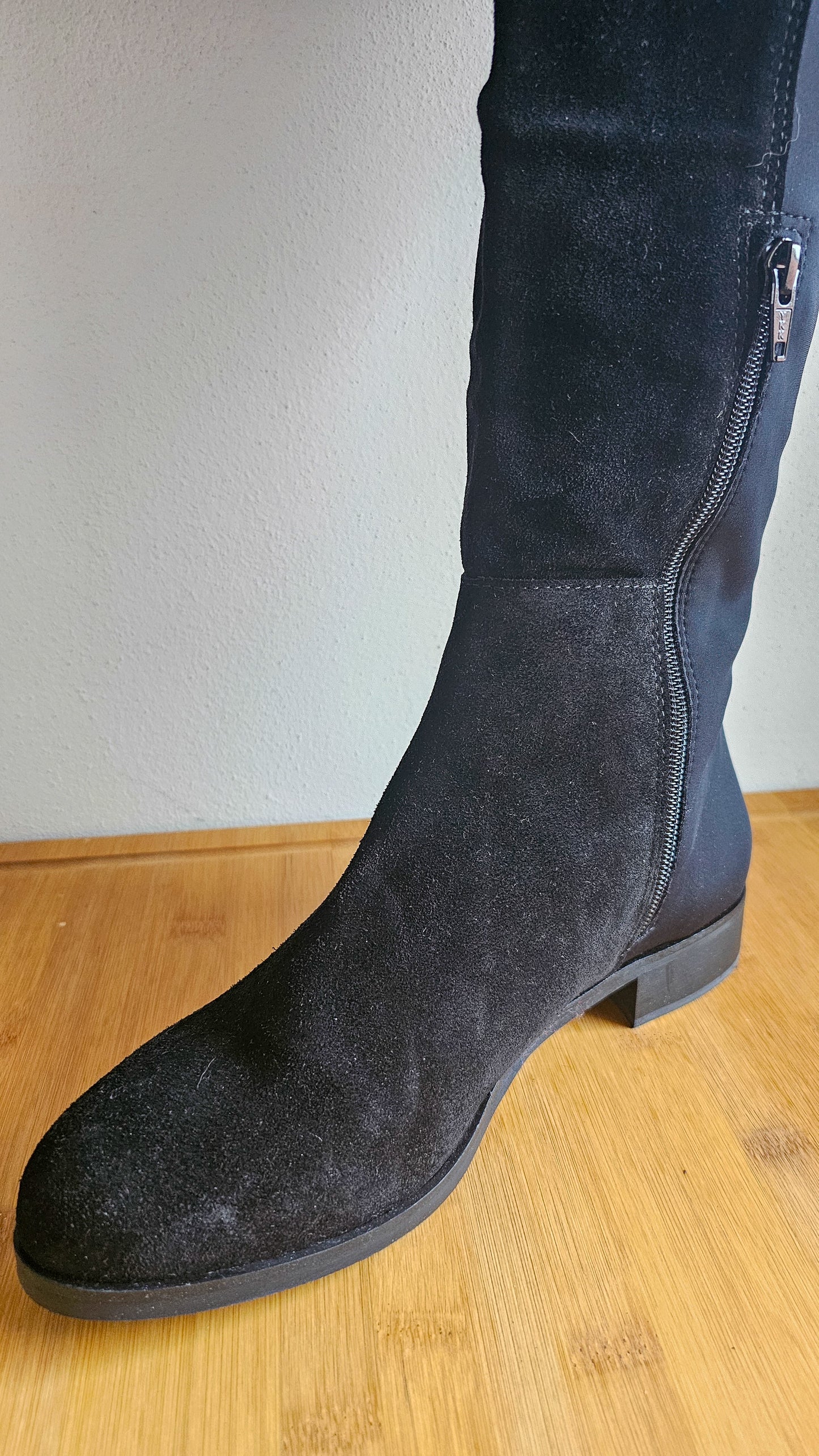 Stivale alto doppio tessuto