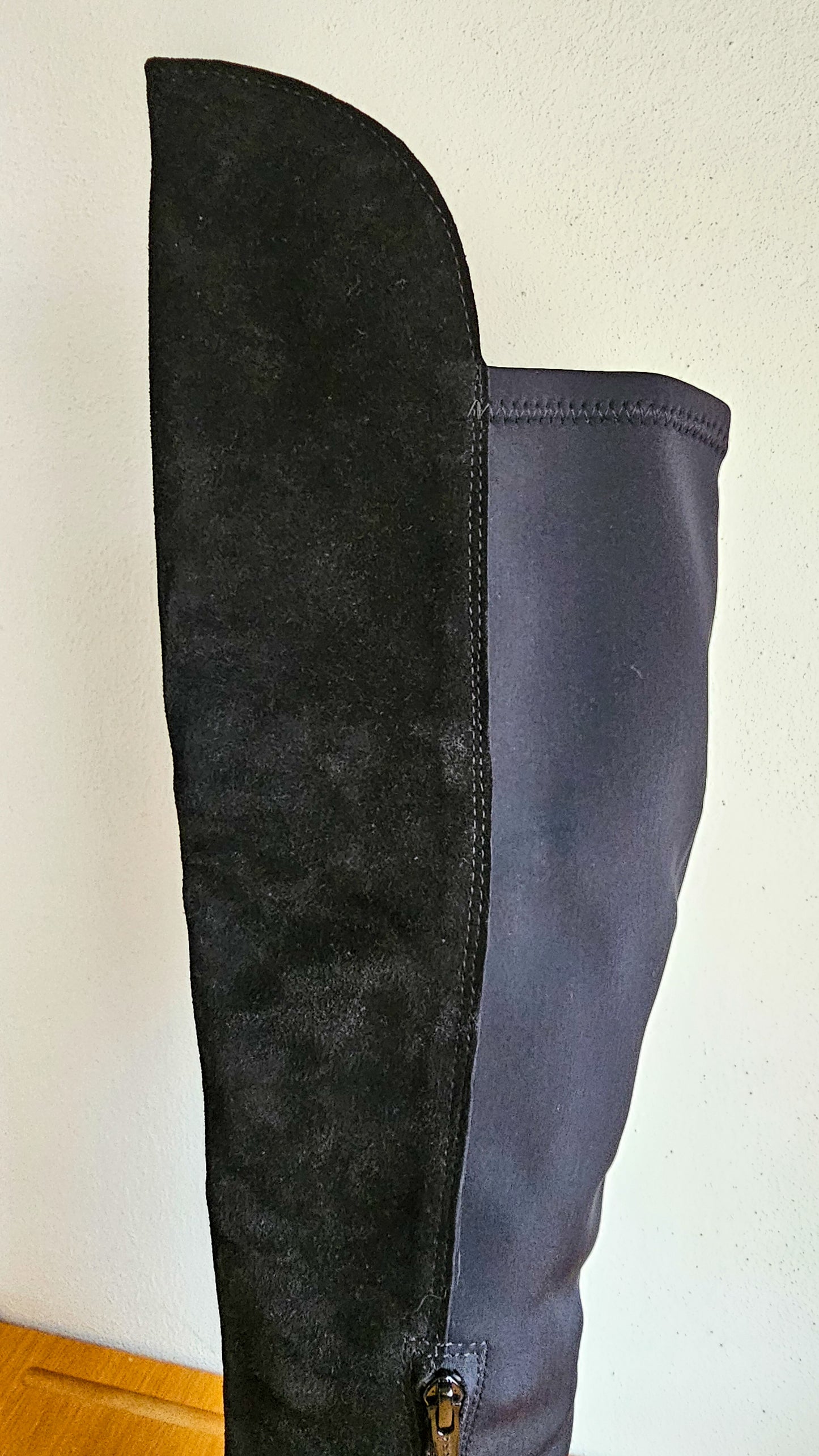 Stivale alto doppio tessuto