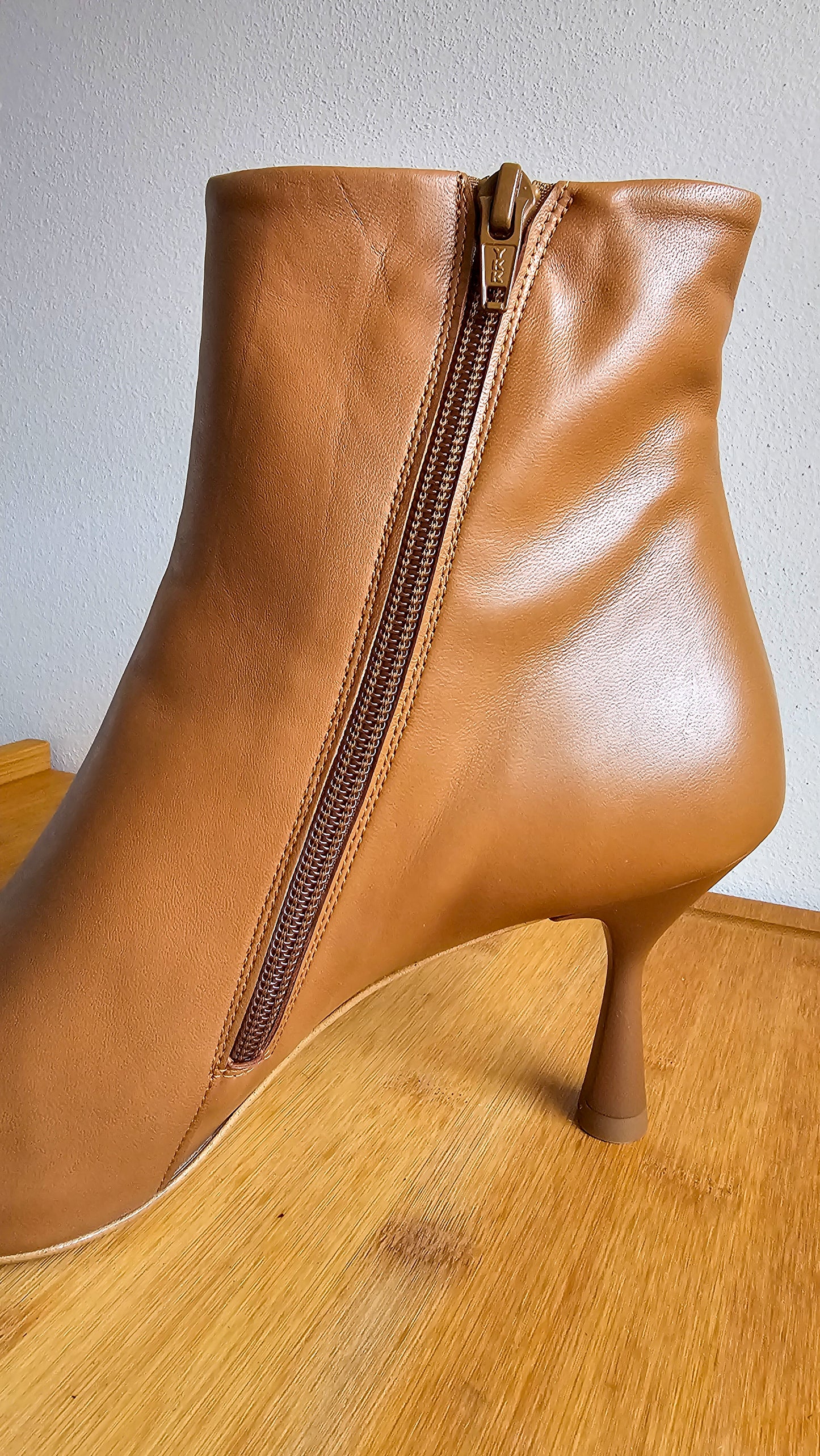 Stivaletto pelle color cuoio