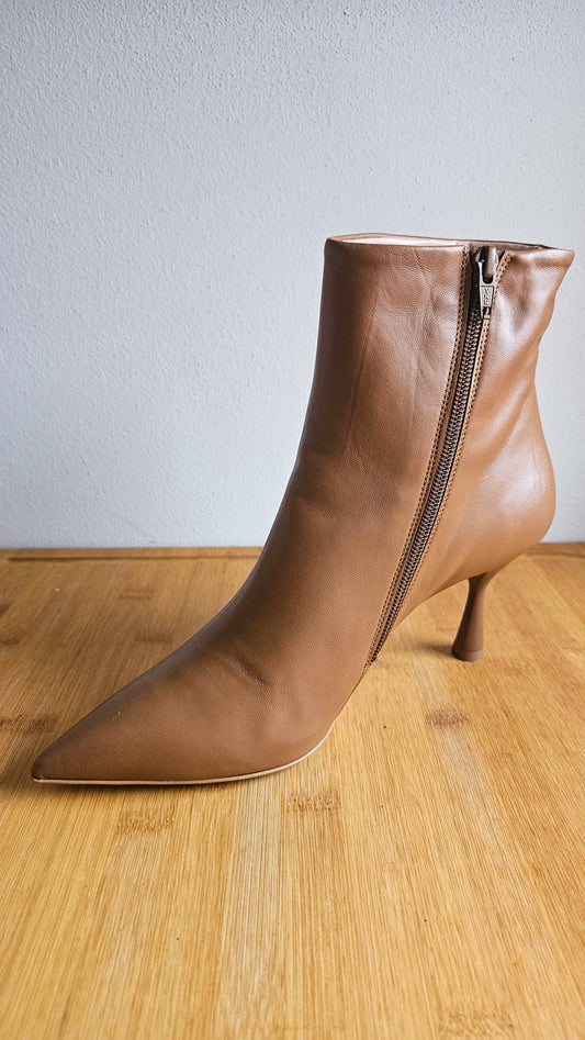 Stivaletto pelle color cuoio