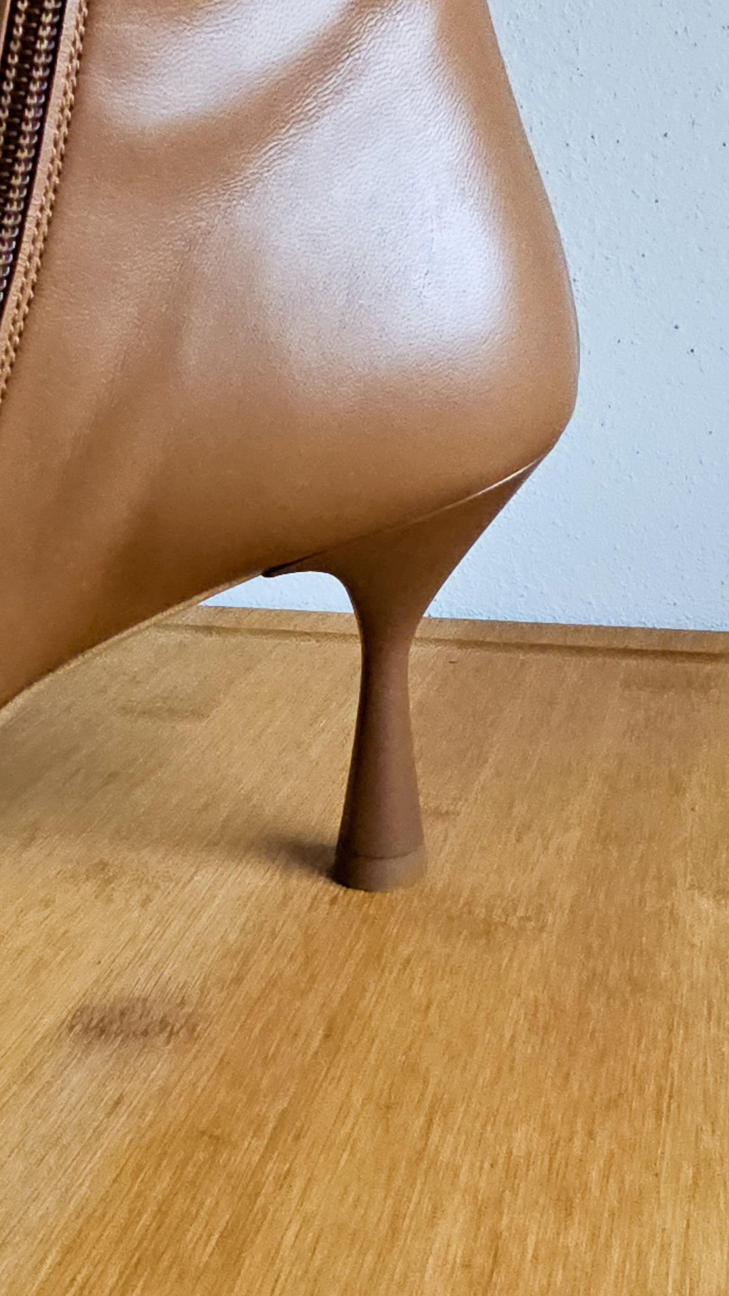 Stivaletto pelle color cuoio