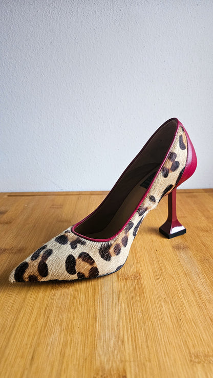 Decolleté cavallino/pelle