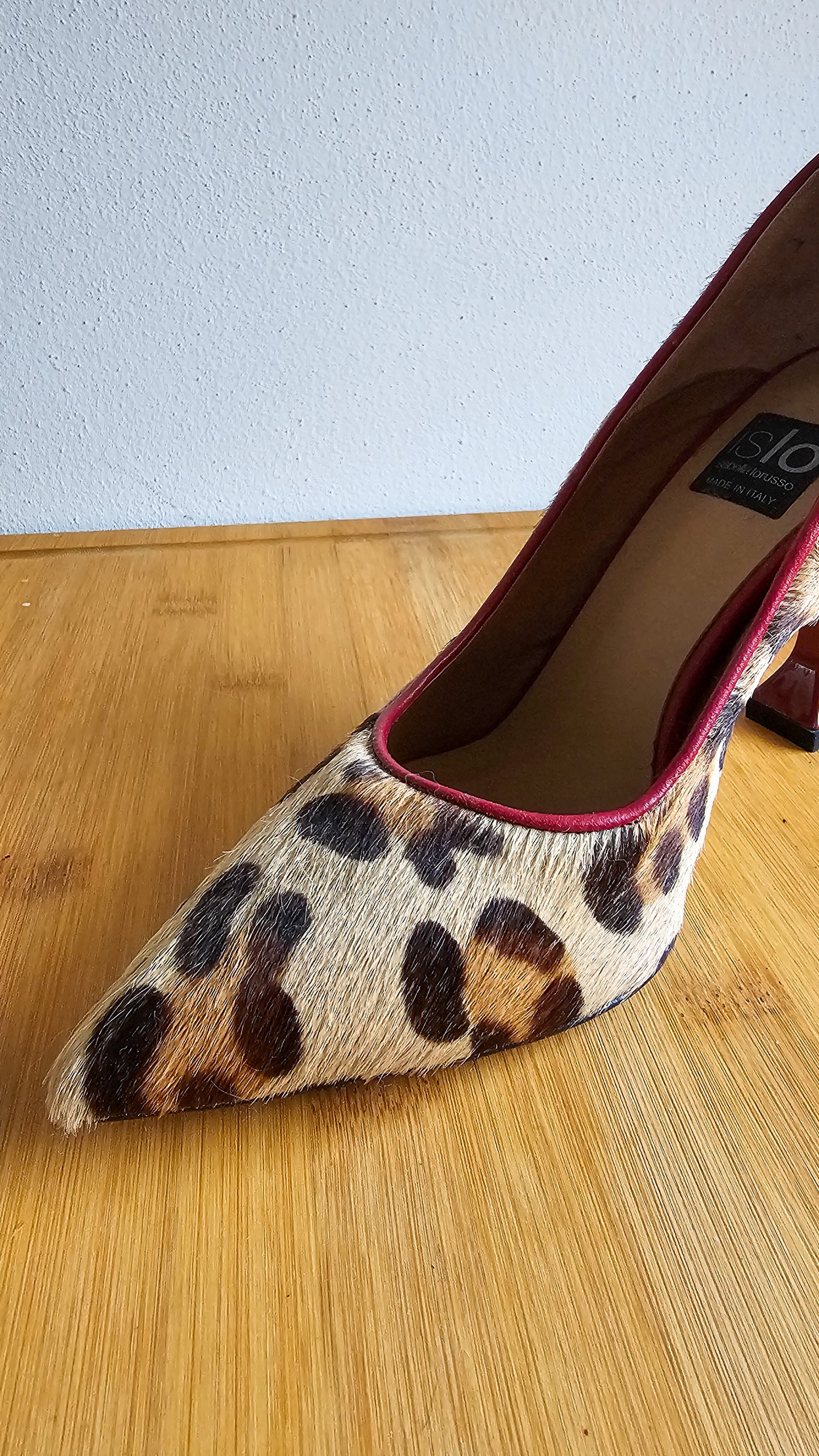 Decolleté cavallino/pelle