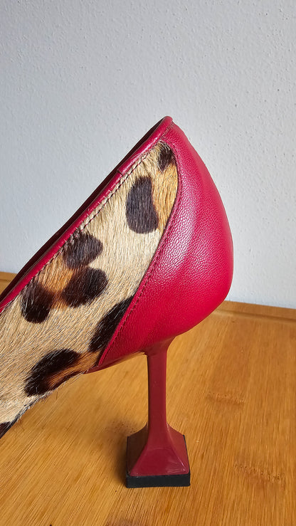 Decolleté cavallino/pelle