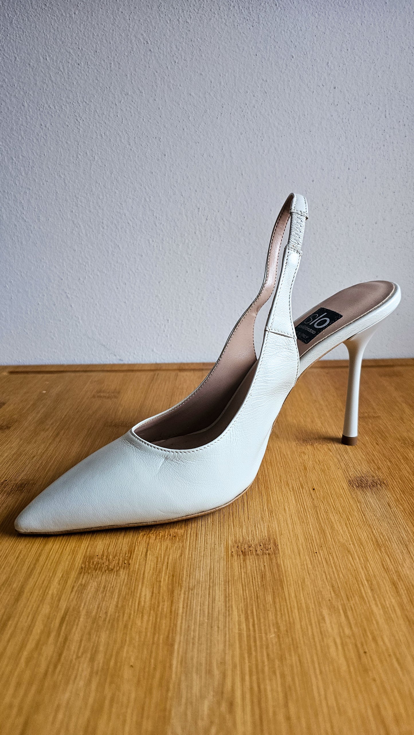 Decolleté slingback pelle
