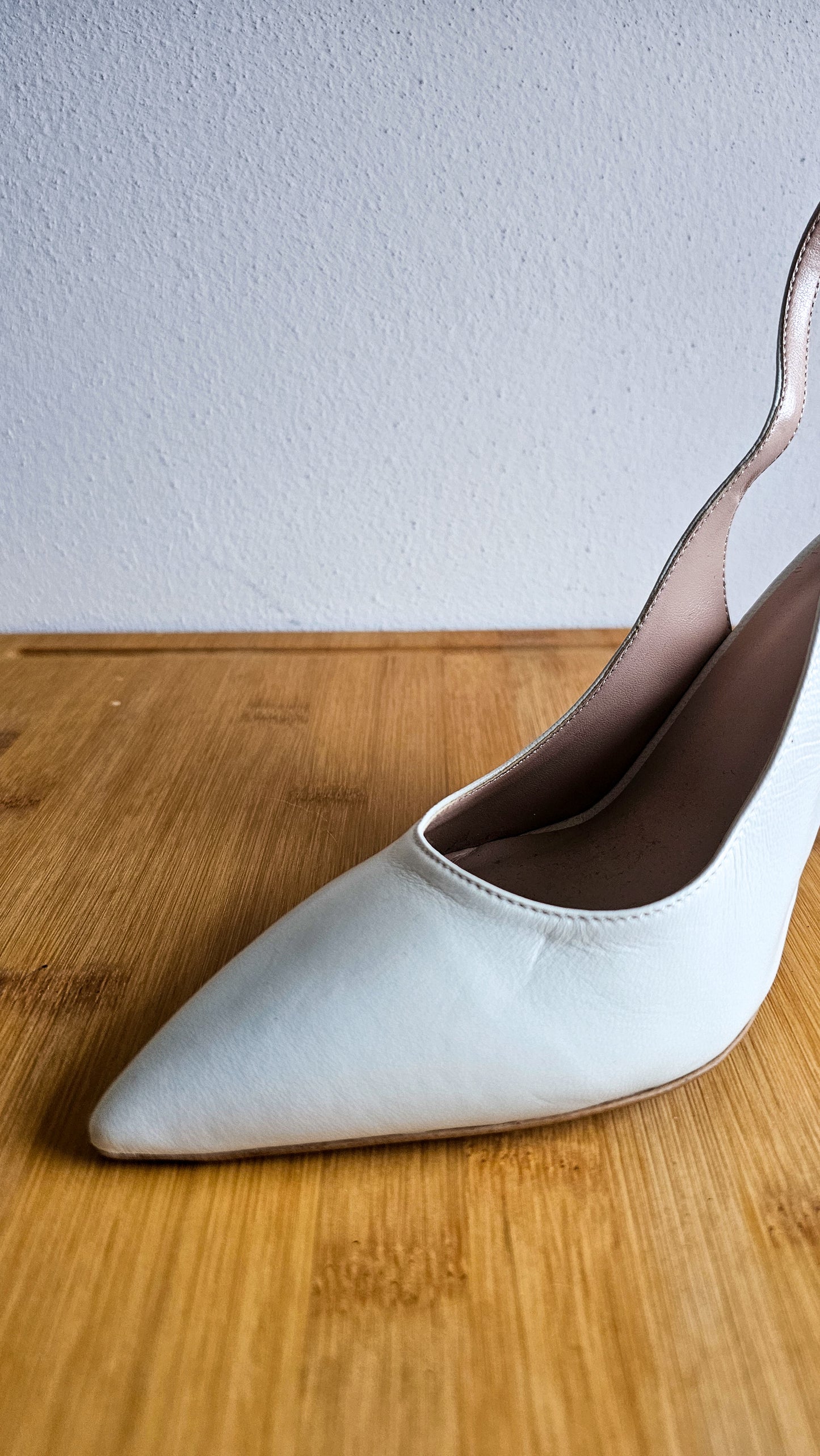 Decolleté slingback pelle