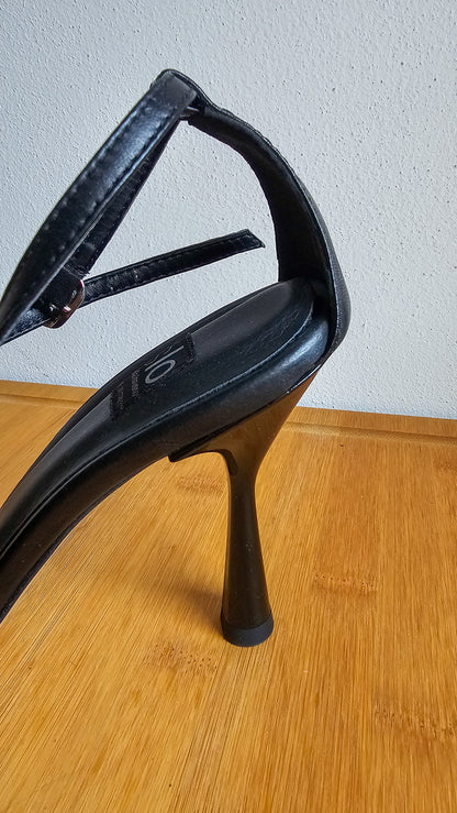 Decolleté intrecciata pelle