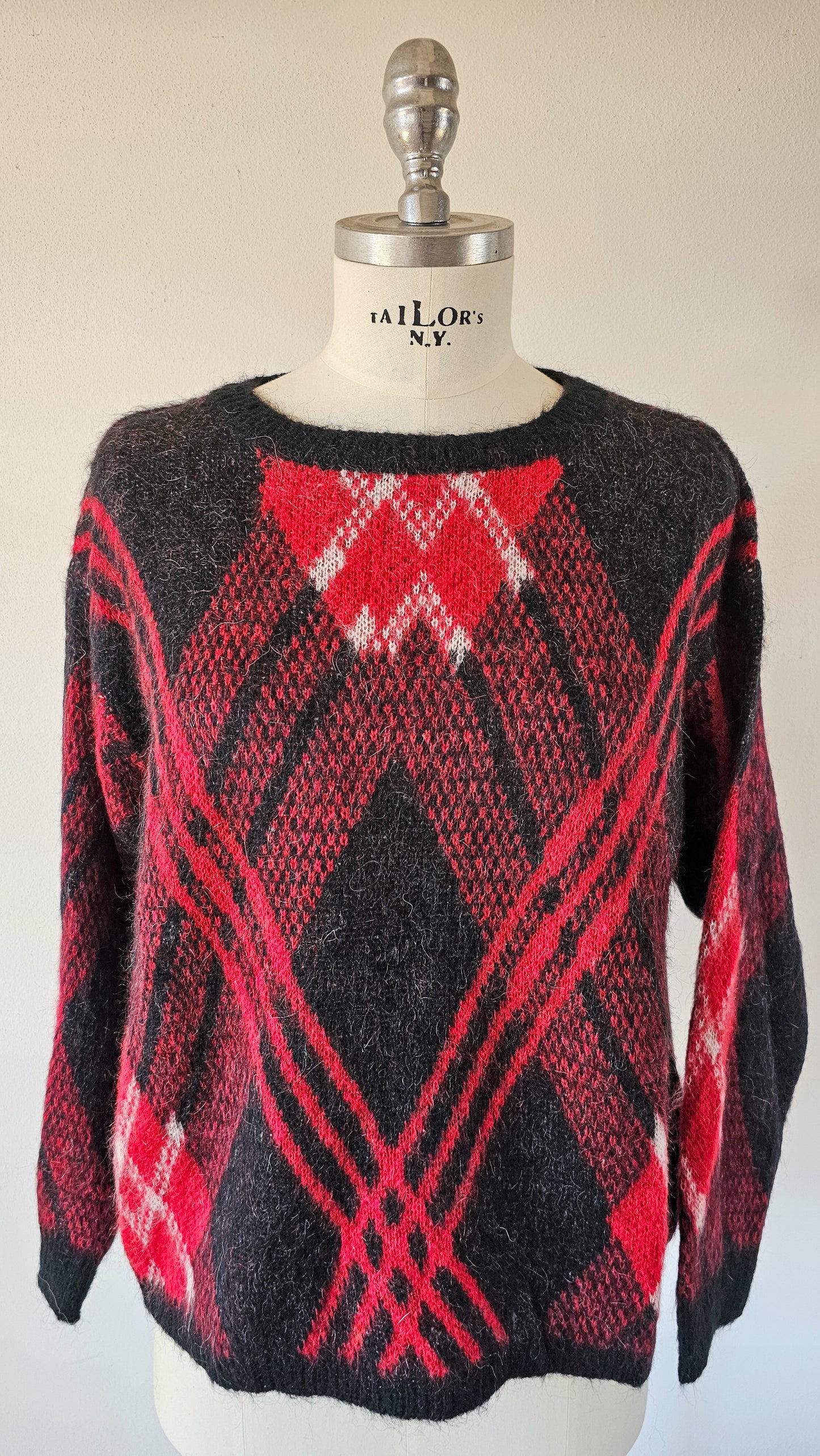 Maglione ARGYLE RUBINO