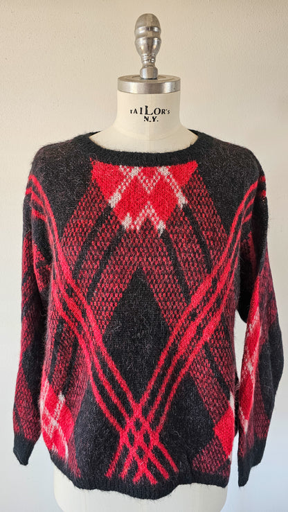 Maglione ARGYLE RUBINO