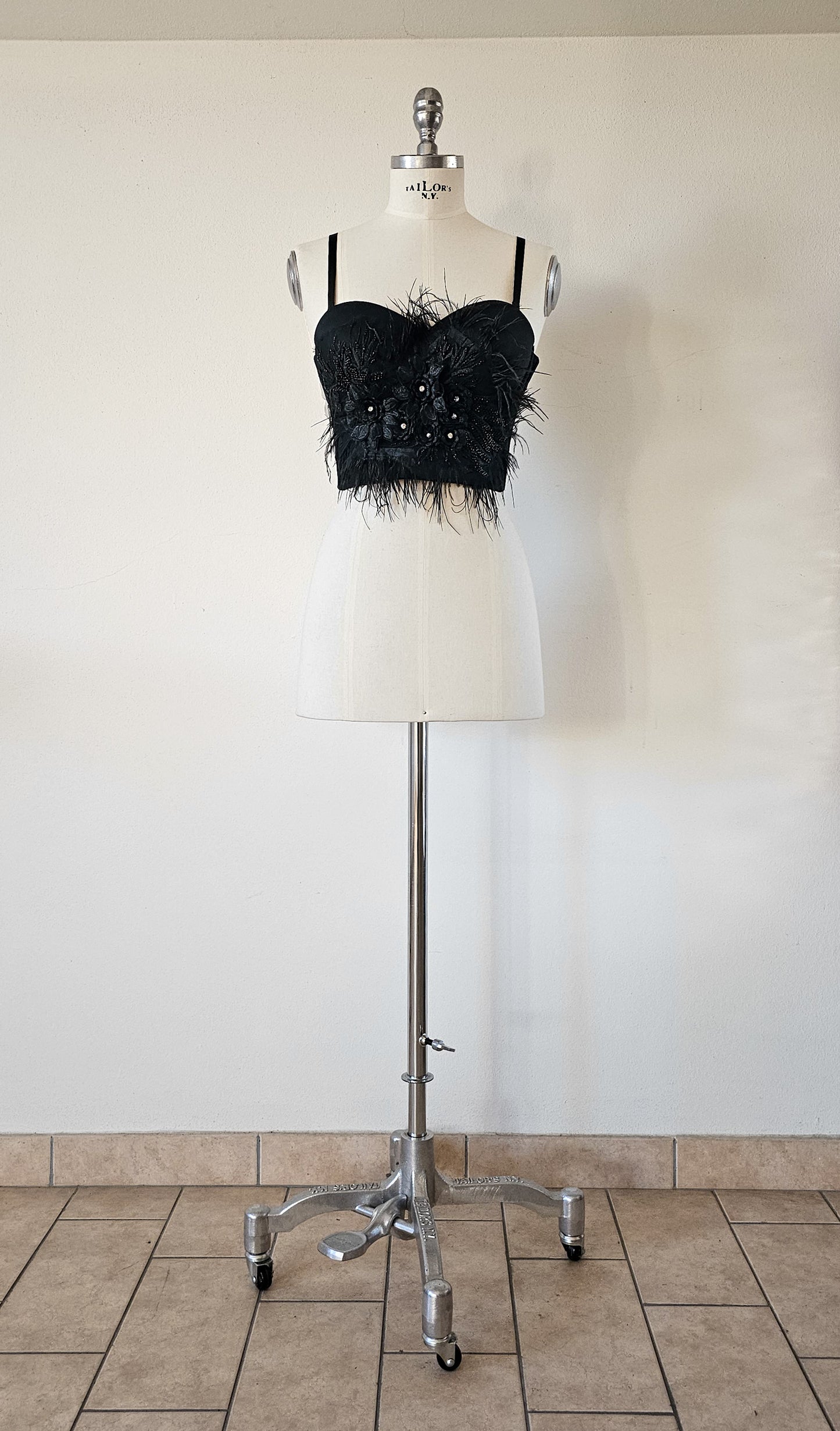 Top Bustier NOIR PLUME