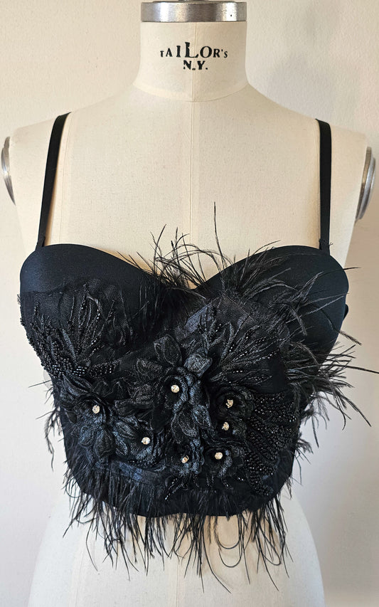 Top Bustier NOIR PLUME