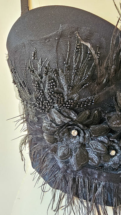 Top Bustier NOIR PLUME