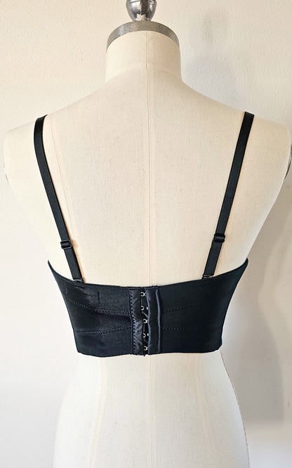 Top Bustier Argenté Perlé